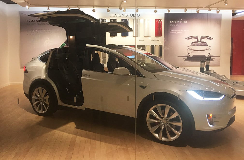 Tesla Experience Showroom in Boston